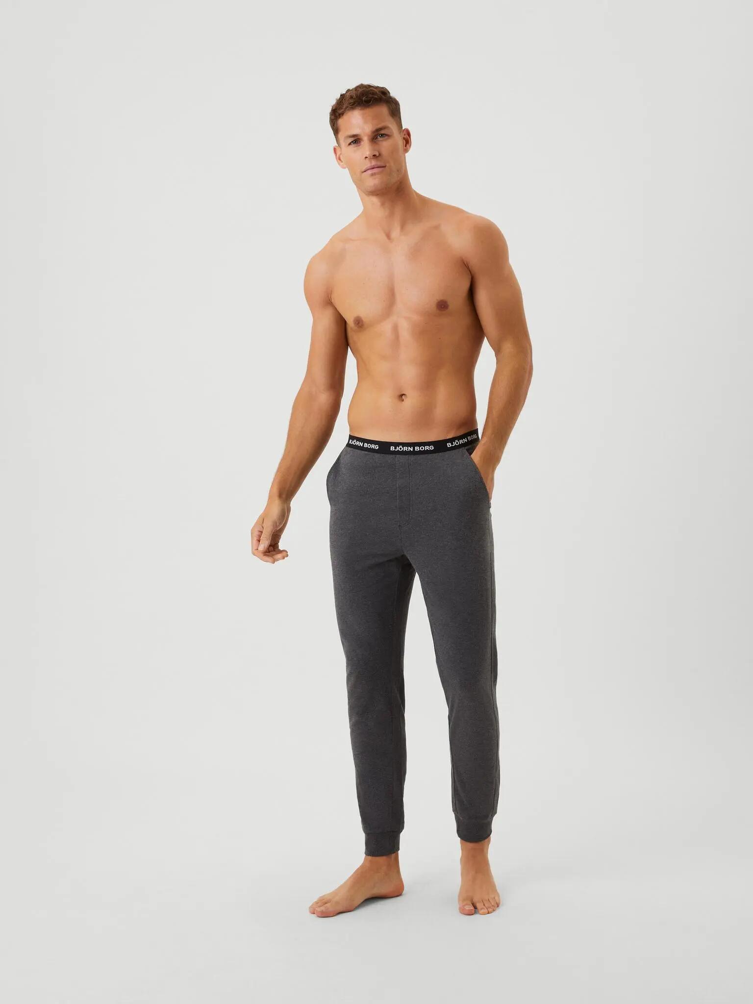 bjorn_borg CORE LOUNGEWEAR PANTS in DARK GREY MELANGE 3/4