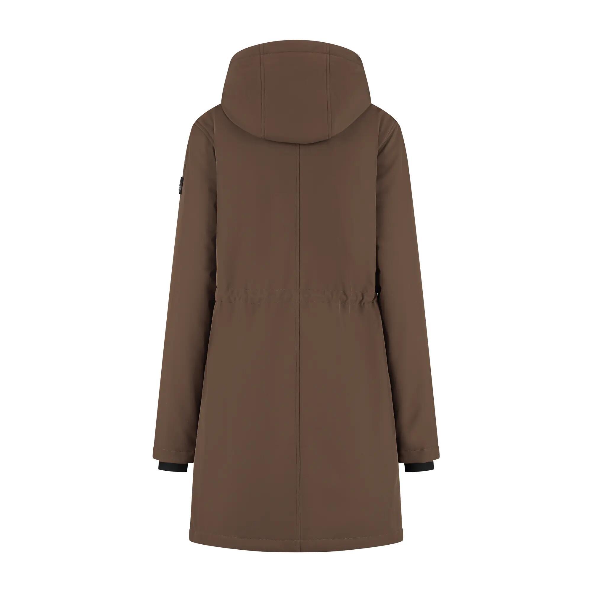 Elinor Femme - Veste Softshell - Imperméable - Marron foncé 6/6