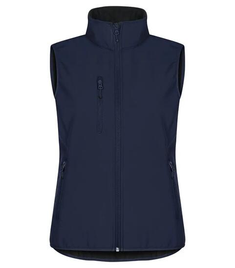 clique Classic Softshell Vest Women — 3‑warstwowa softshell z recyklingu – Dark