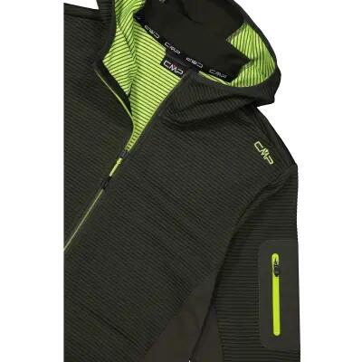 cmp Man Jacket Hybrid Fix Hood giacca uomo in 100% poliammide F963 Pine 5/6
