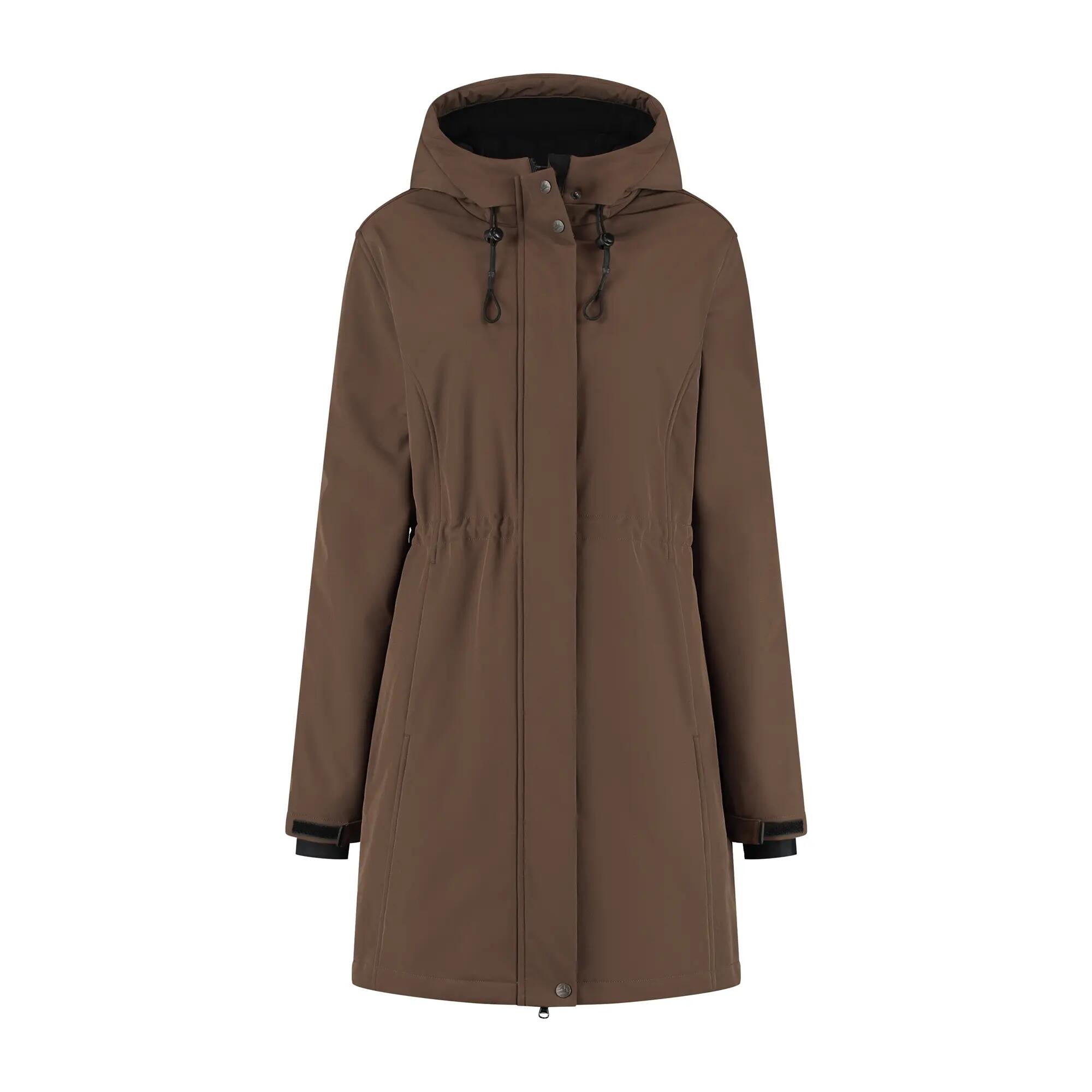 Elinor Femme - Veste Softshell - Imperméable - Marron foncé 5/6