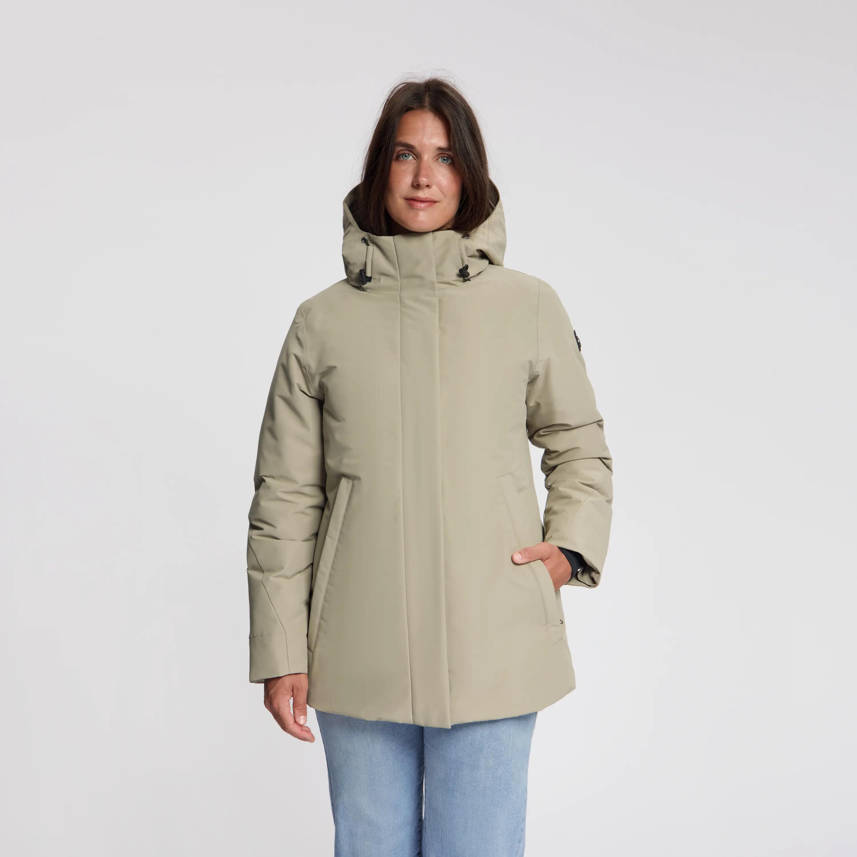 Susanne Femme - Veste d'hiver en hardshell - Imperméable - Marron 3/6