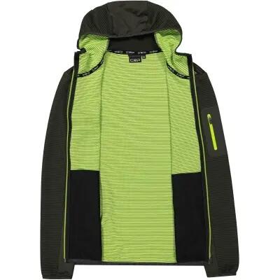cmp Man Jacket Hybrid Fix Hood giacca uomo in 100% poliammide F963 Pine 4/6