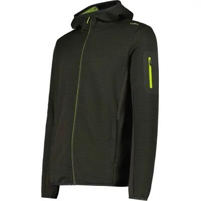 cmp Man Jacket Hybrid Fix Hood giacca uomo in 100% poliammide F963 Pine 2/6