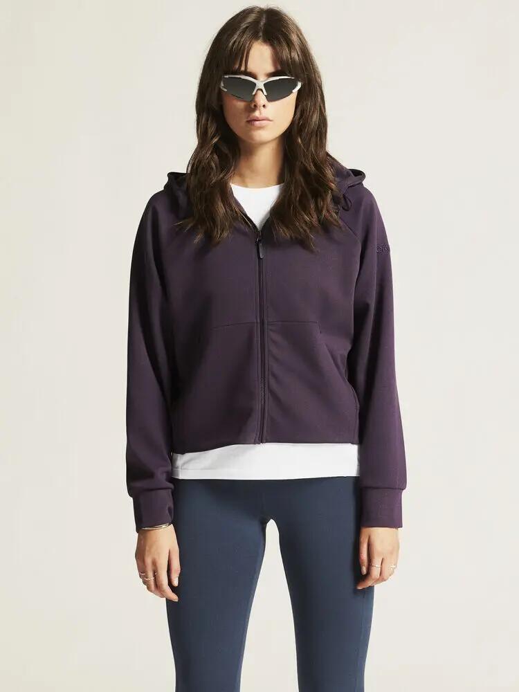 craft ADV Join FZ Hoodie W — hoodie curta com fecho, conforto diário 4/7