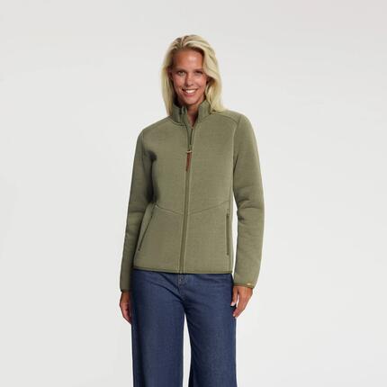 June Damen – Outdoor-Weste – Teddy-Futter – Grün