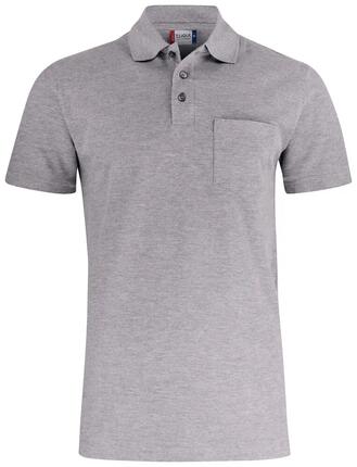 clique Basic Polo Pocket – Unisex-Polo aus Baumwolle mit Brusttasche