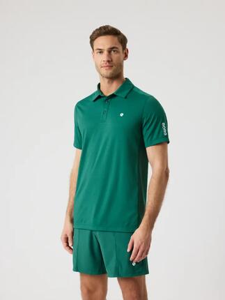 bjorn_borg ACE Mesh Panel Polo aus recyceltem Polyester - BLACK BEAUTY