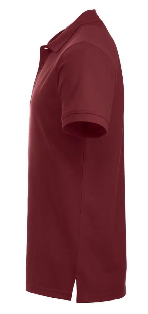 clique Polo Manhattan uomo — polsini a coste, righe jacquard al colletto 3/4