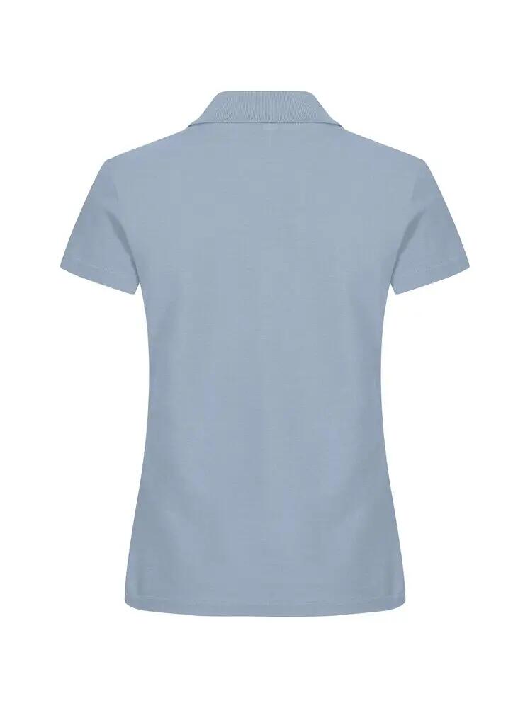 clique Basic Polo Women katoen — Soft Blue, goede pasvorm 4/5