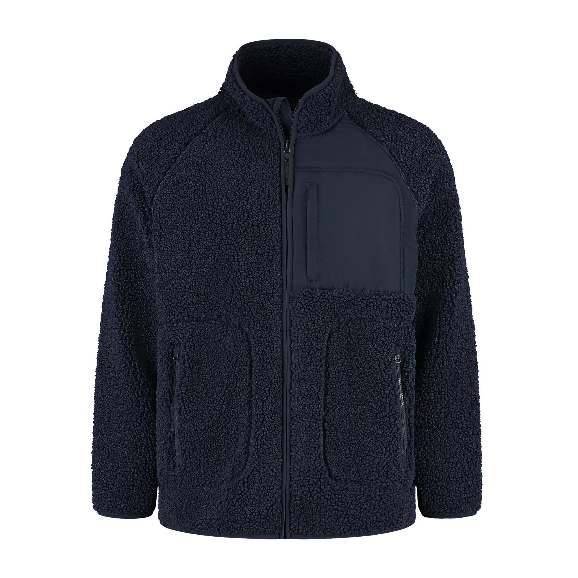 Omar Homme - Gilet outdoor - Teddy - Bleu marine 4/5