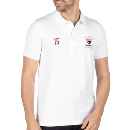 Polo rugby Zealand Legend 4XL / Blanc