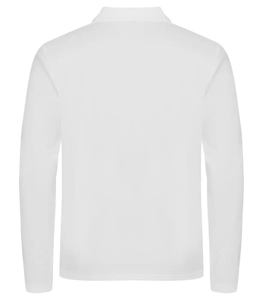 clique Stretch Premium Polo manga longa – algodão com elastano 3/5