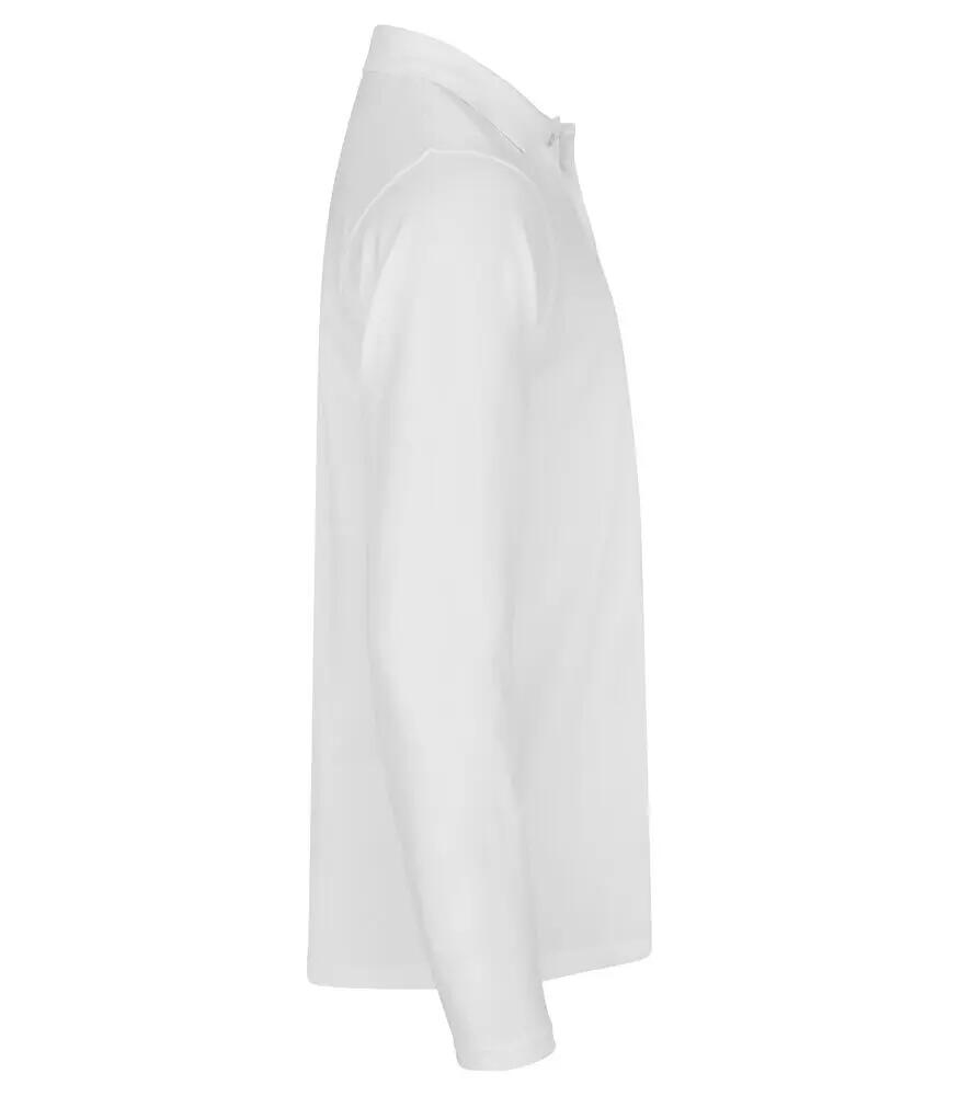 clique Stretch Premium Polo manga longa – algodão com elastano 2/5
