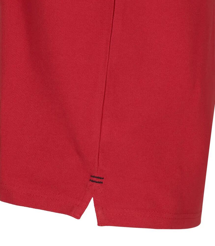 clique Heavy Premium Polo em algodão penteado — vermelho 5/5