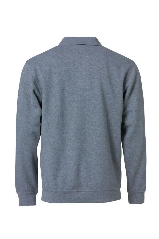 clique Basic Polo Sweater cinza mesclado, resistente 2/4