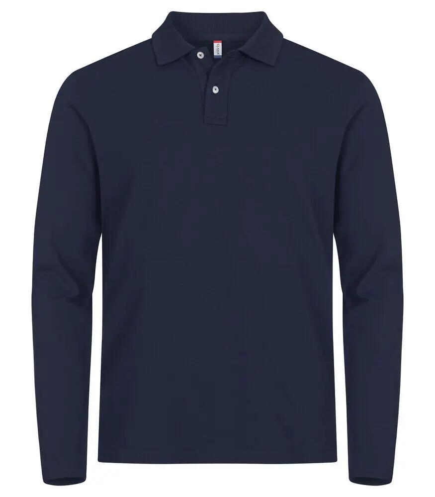 clique Stretch Premium Polo L/S — Polo à manches longues extensible 1/5
