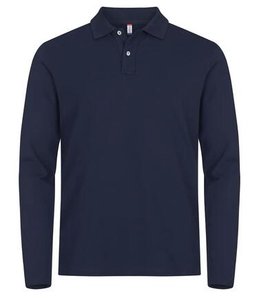 clique Stretch Premium Polo L/S — Polo à manches longues extensible