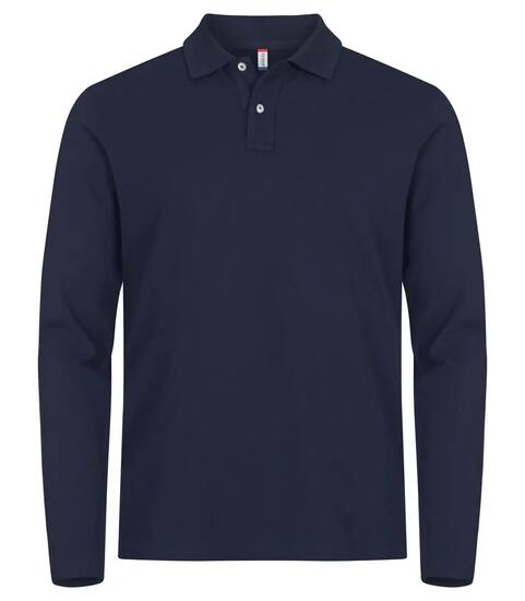 clique Stretch Premium Polo L/S — Polo à manches longues extensible