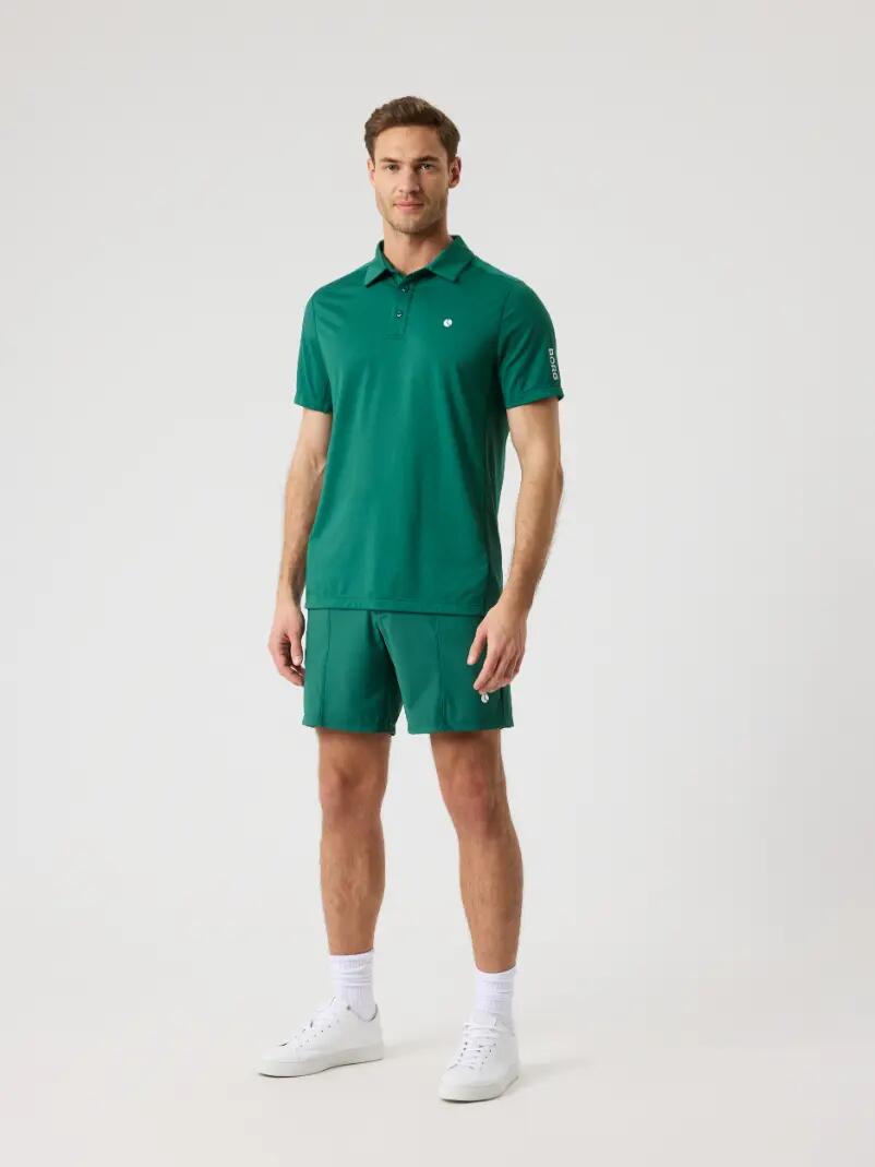 bjorn_borg ACE Mesh Panel Polo-Shirt Herren - POSY GREEN 3/5