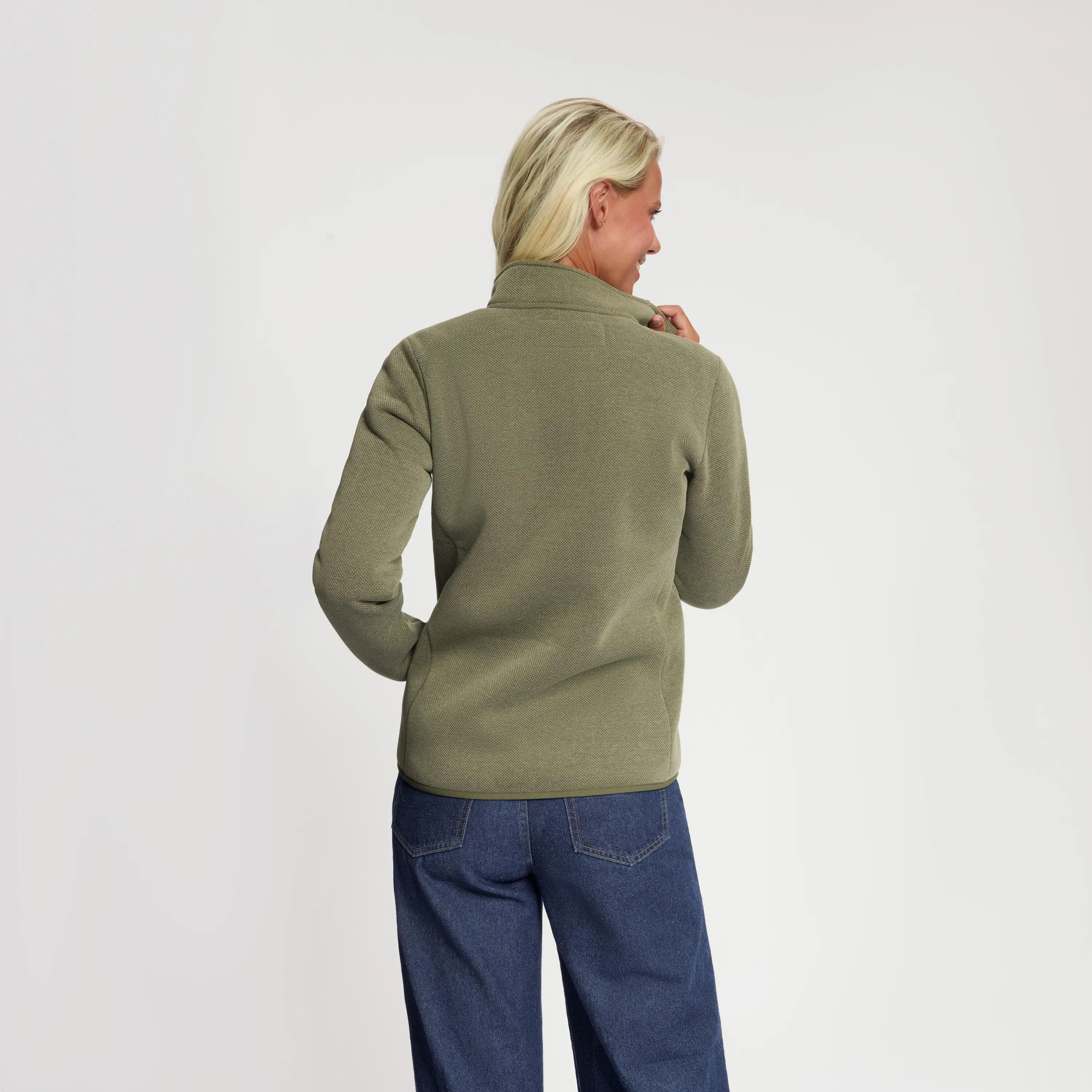 June Femme - Veste d'extérieur - Doublure en peluche - Vert 3/6