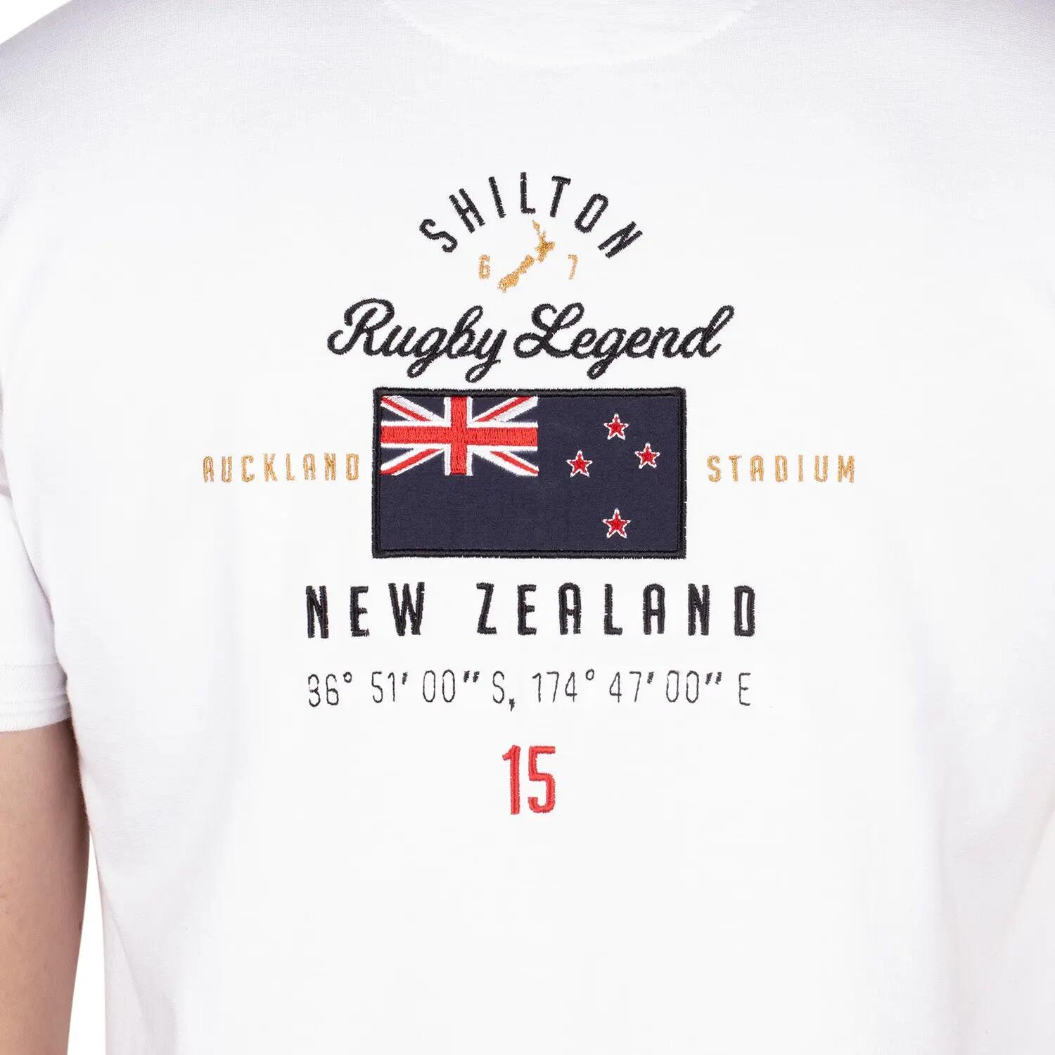 Polo rugby Zealand Legend blanc L 4/5