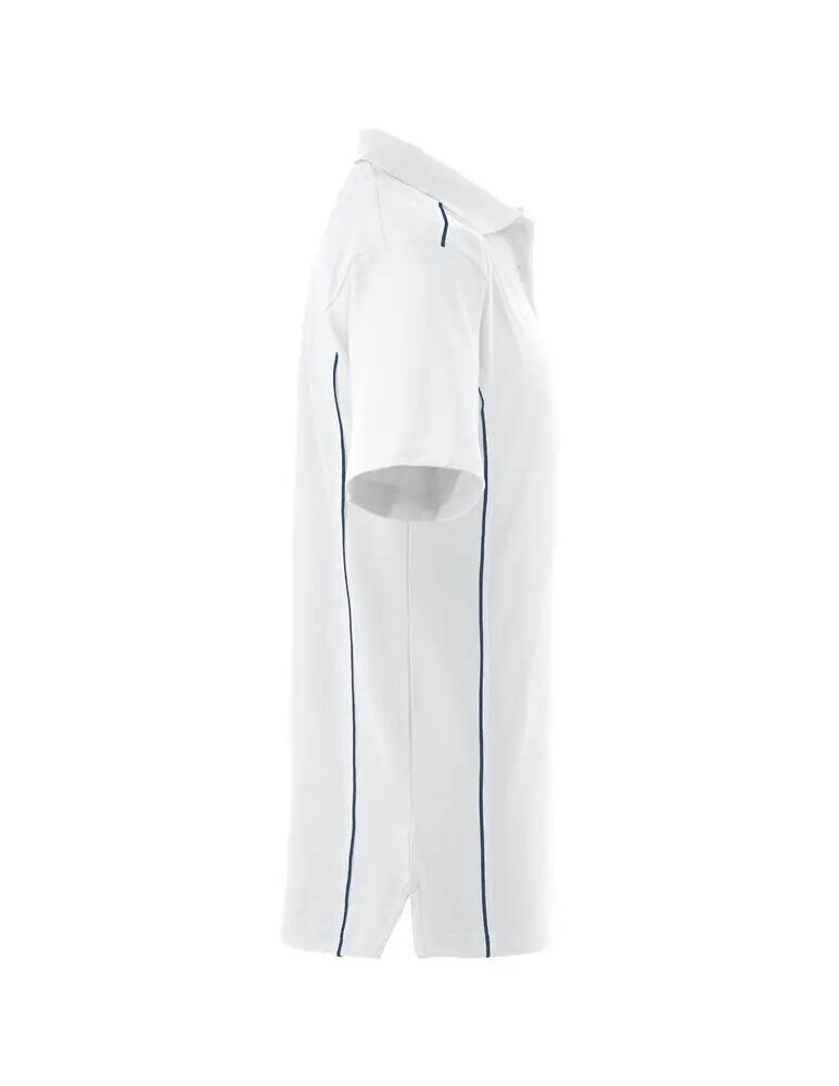 clique Polo New Conway in cotone bianco con piping a contrasto 4/4