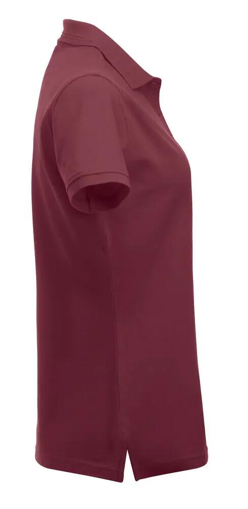 clique Polo Manhattan Women aus Polyester-Baumwolle, burgundy 4/4