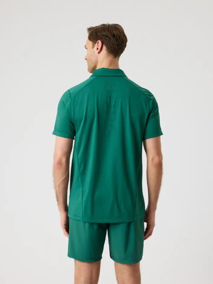 bjorn_borg ACE Mesh Panel Polo-Shirt Herren - POSY GREEN 2/5