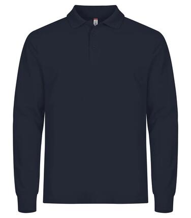 clique Polo Manhattan L/S manches longues Navy pour homme
