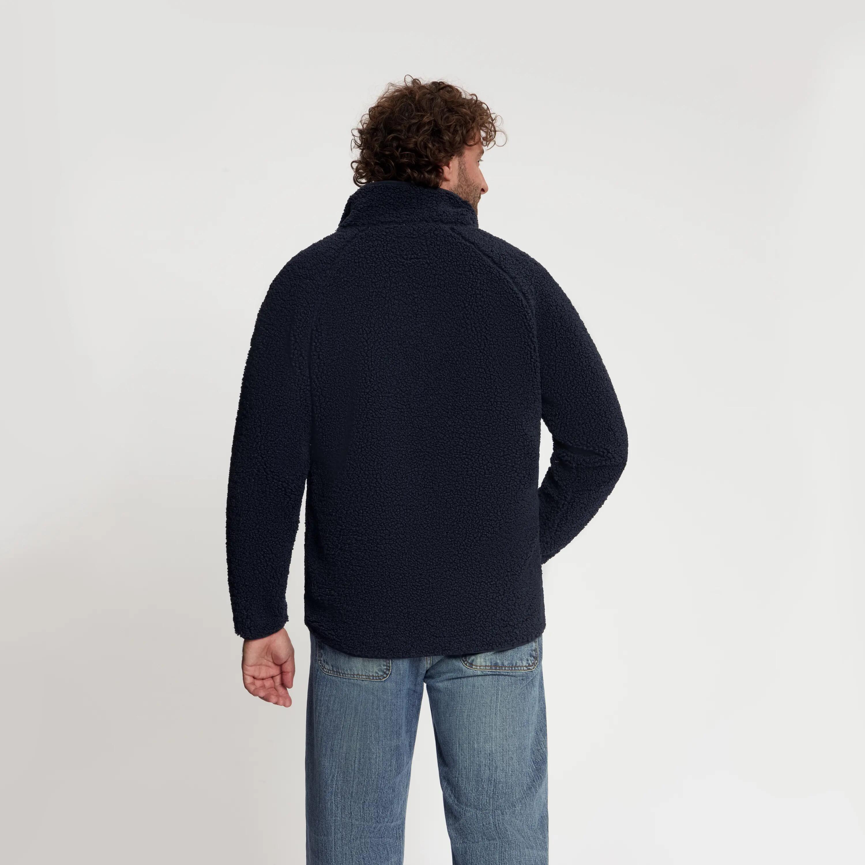 Omar Homme - Gilet outdoor - Teddy - Bleu marine 3/5
