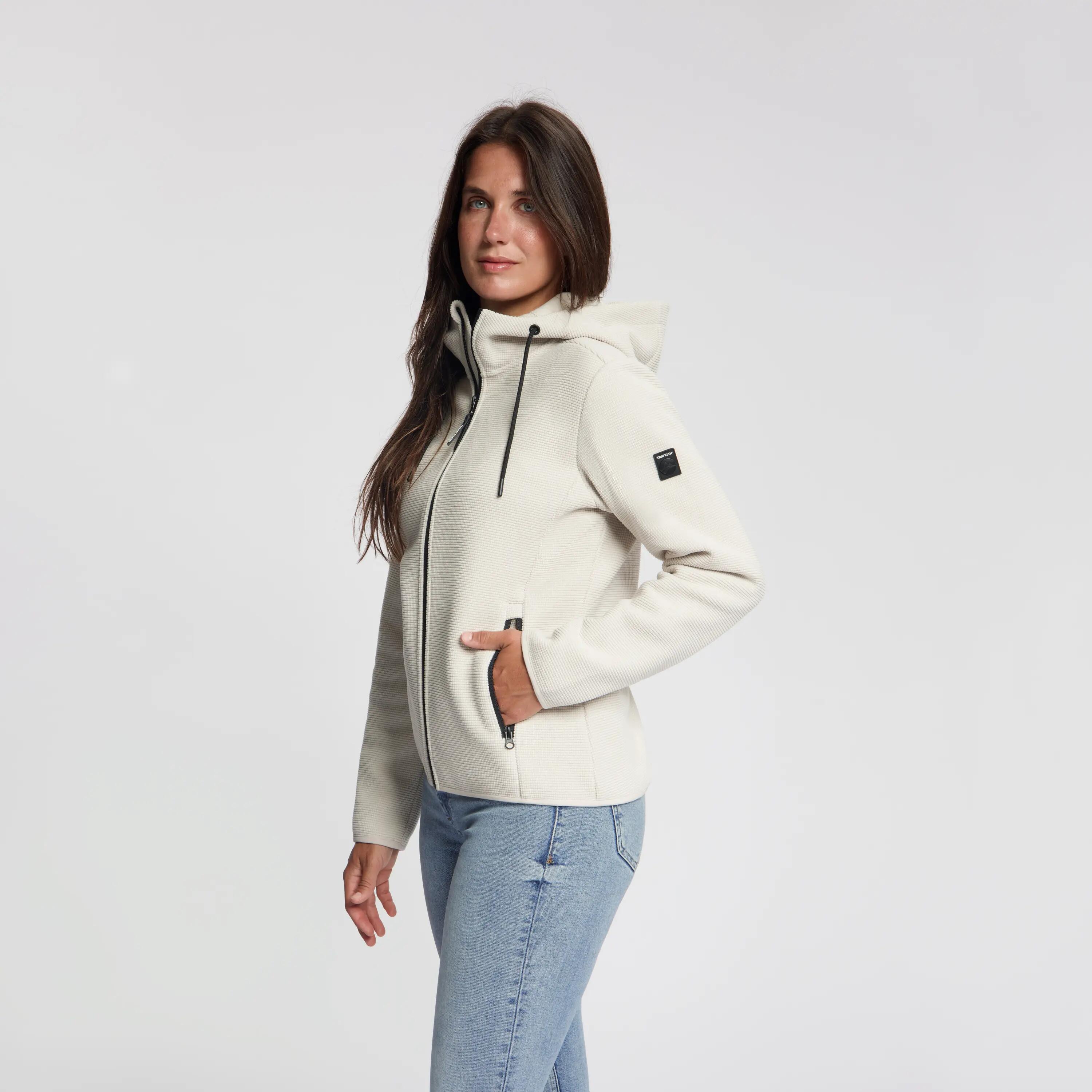 Tilde Dames - Outdoorvest - Fleece - Sand 2/6