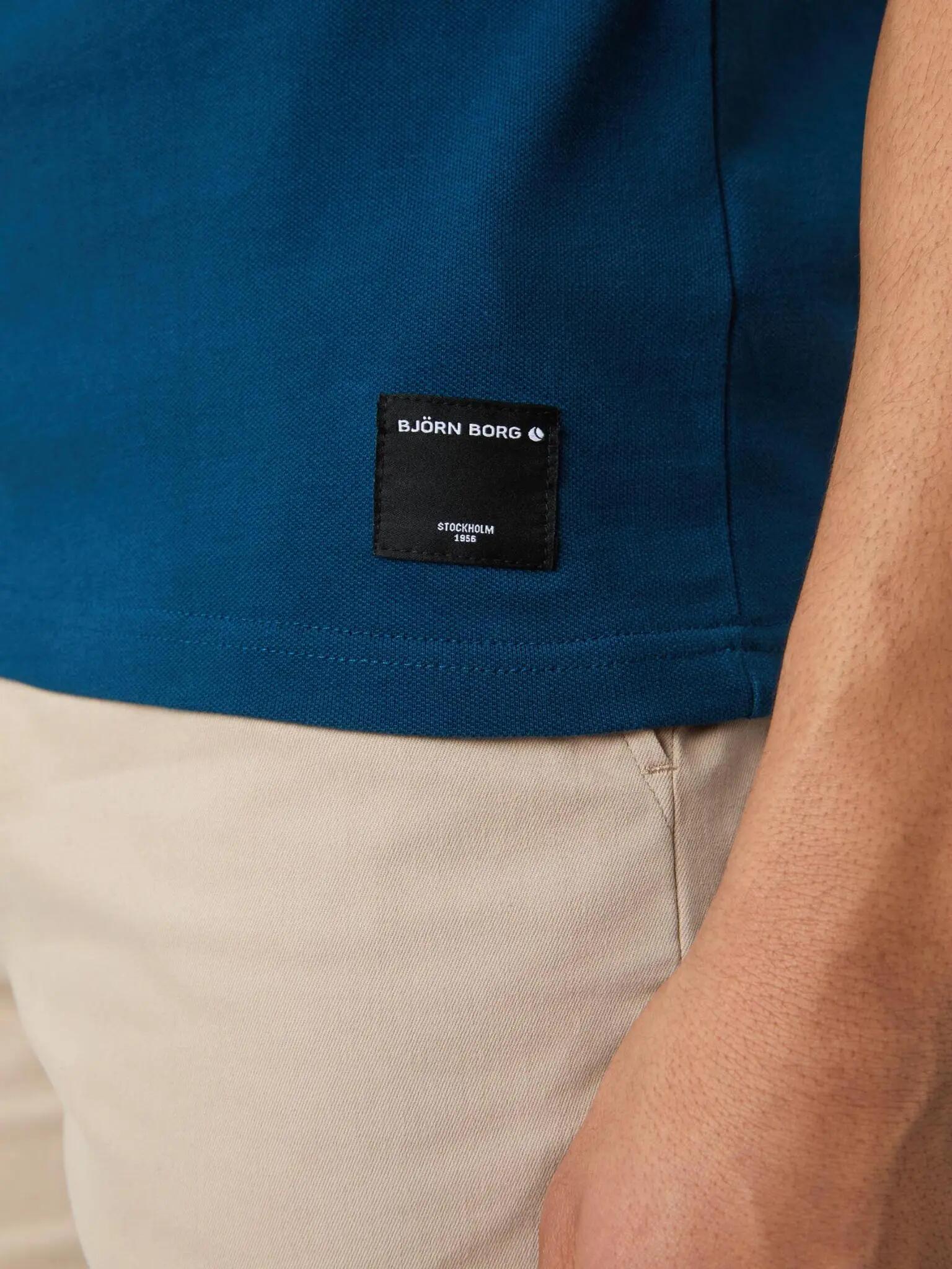 bjorn_borg BORG POLO SHIRT — homme, couleur Gibraltar Sea 5/5
