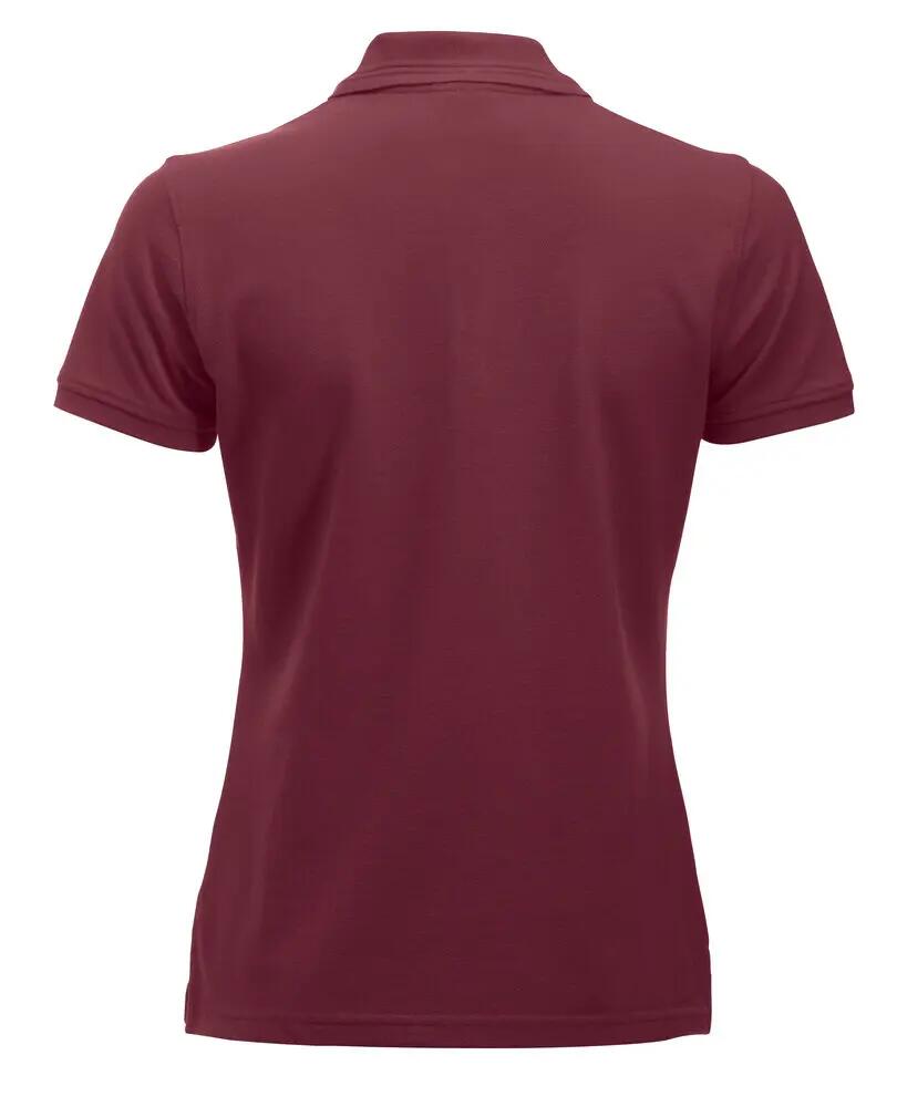 clique Polo Manhattan Women aus Polyester-Baumwolle, burgundy 2/4
