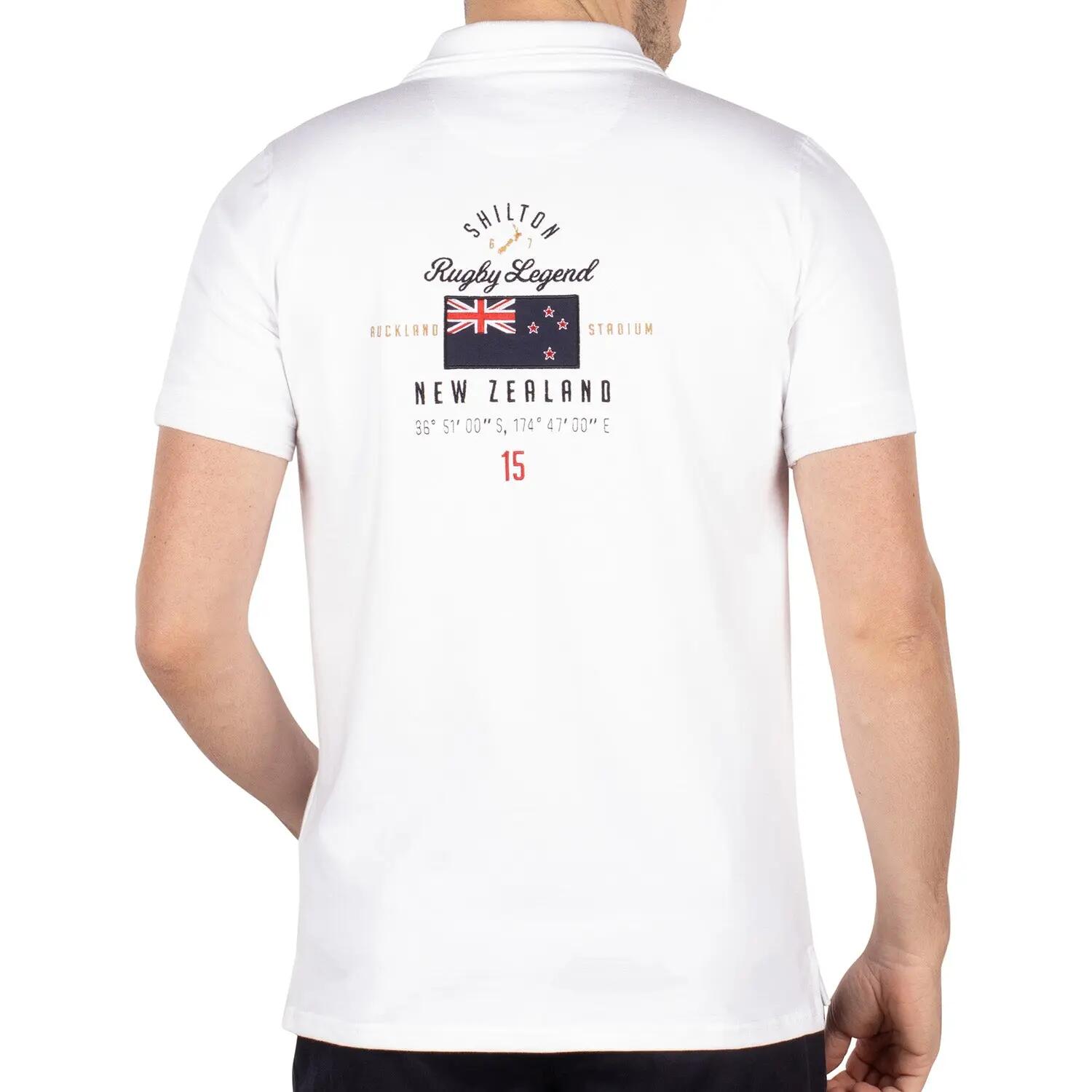 Polo rugby Zealand Legend blanc L 2/5