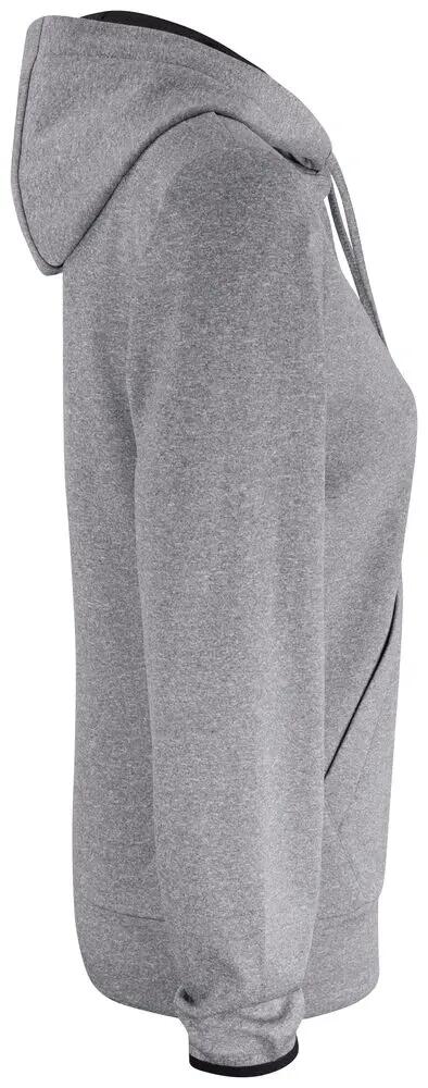 clique Oakdale Women sweat à capuche fonctionnel gris chiné 4/4