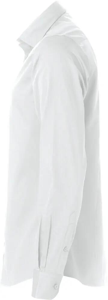 clique Clark Heren lange mouw overhemd 100% katoen wit 3/4