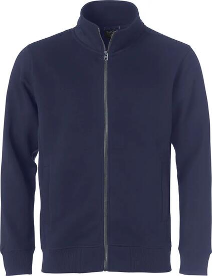 clique Classic Cardigan Sweatshirt mit Reißverschluss-Taschen, dunkelblau