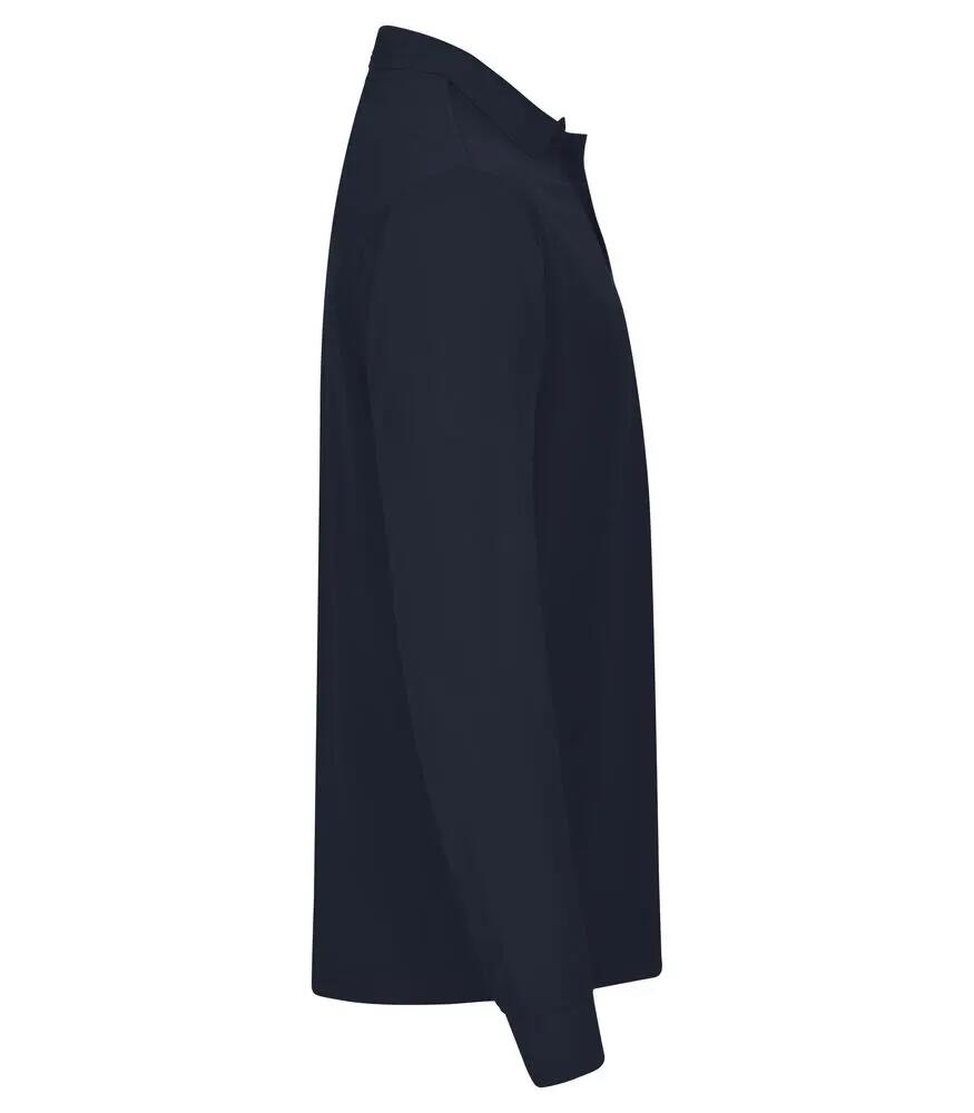 clique Polo Manhattan L/S manches longues Navy pour homme 3/4