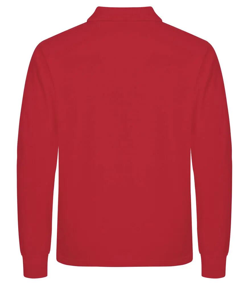 clique Polo Manhattan L/S manches longues pour homme, rouge 4/4