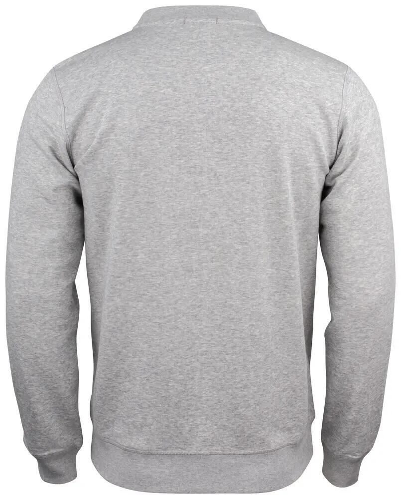 clique Premium OC Cardigan uomo in cotone biologico grigio mélange 2/4