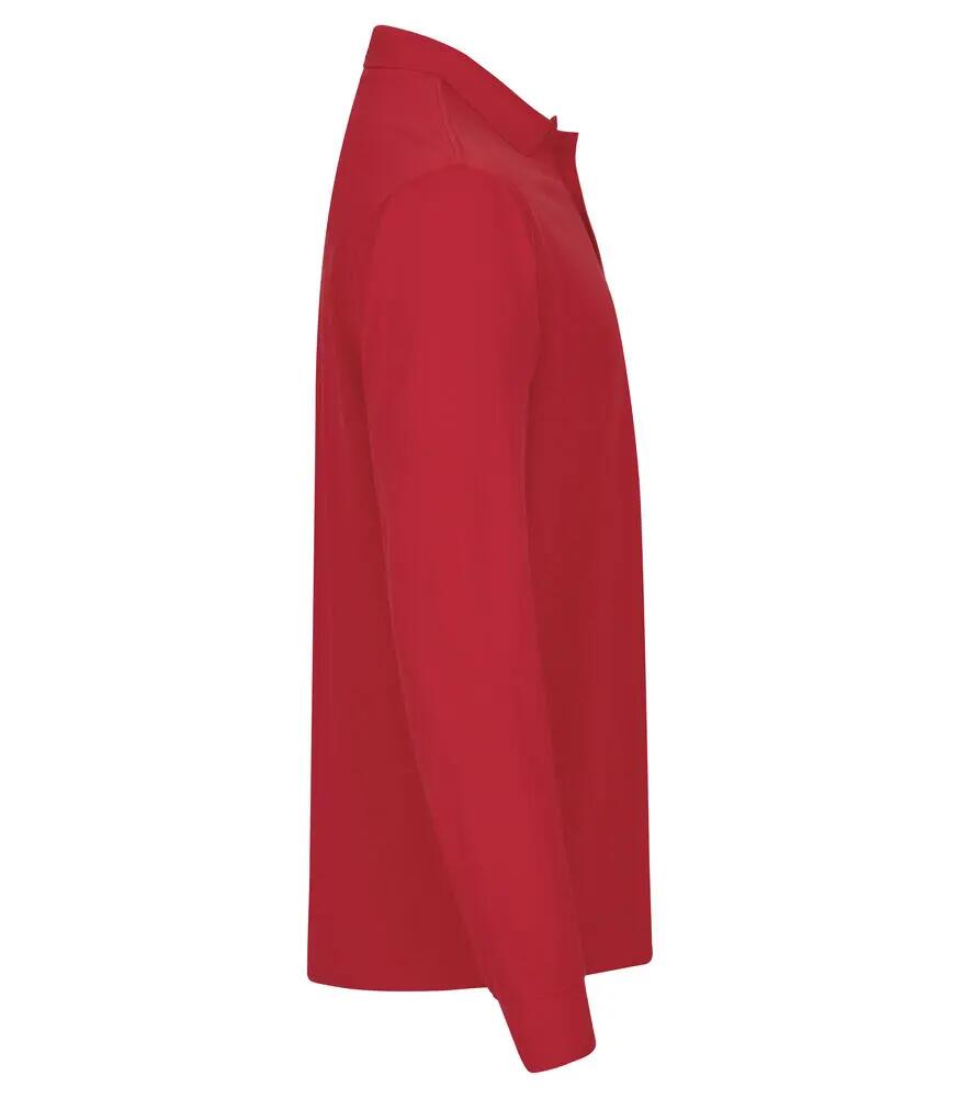 clique Polo Manhattan L/S manches longues pour homme, rouge 3/4