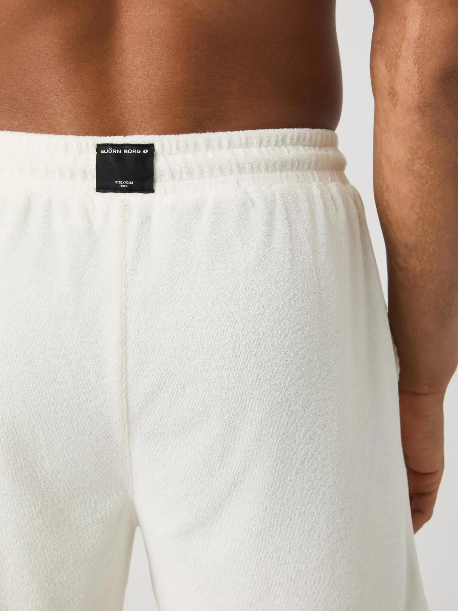 bjorn_borg BORG TOWELING POOL SHORTS in EGRET 4/4