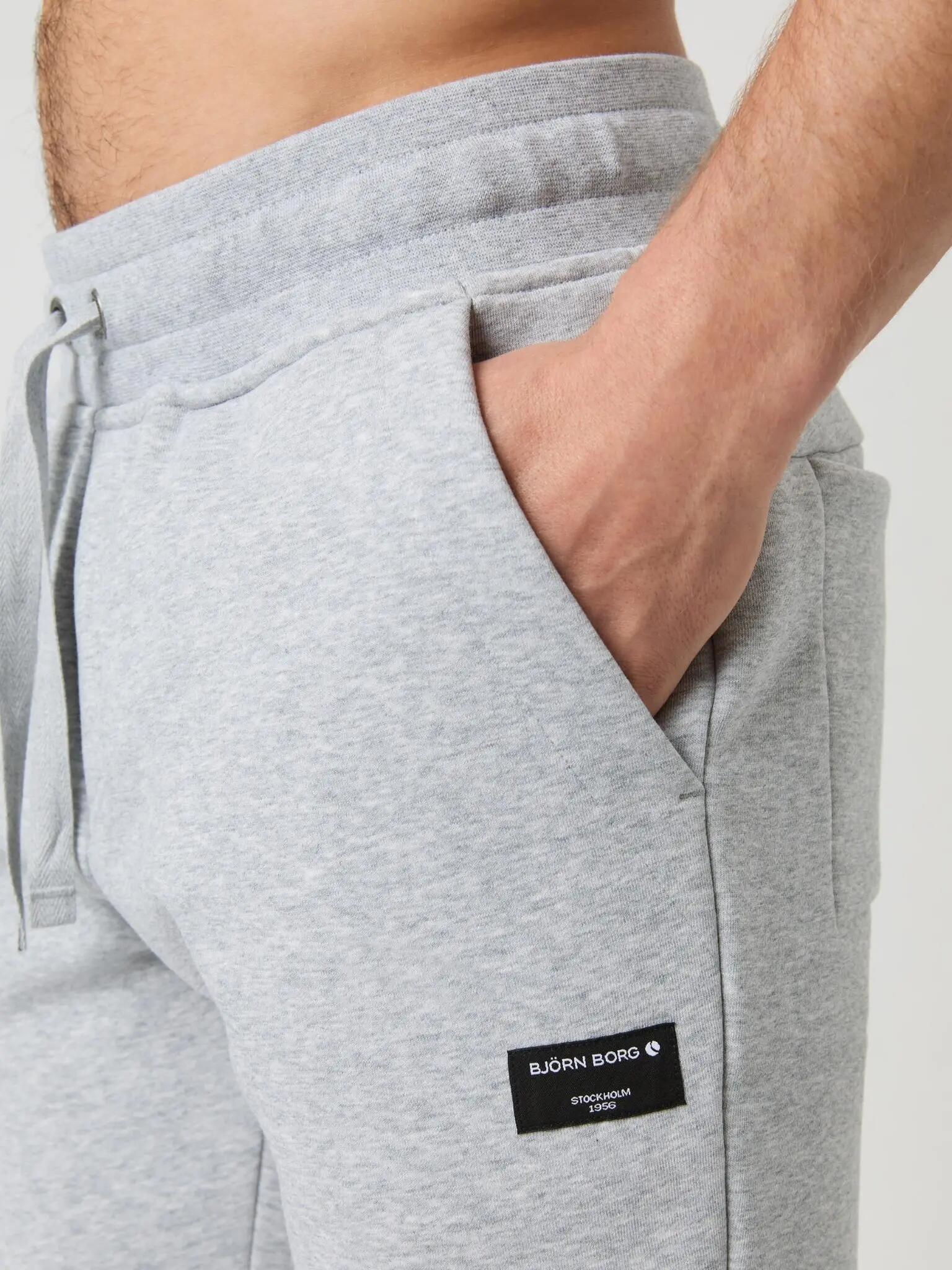 bjorn_borg CENTRE TAPERED SWEATPANTS – LIGHT GREY MELANGE 4/4