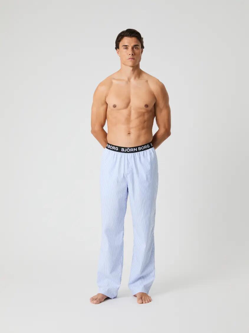 bjorn_borg CORE WOVEN LOGO PYJAMA PANTS BB FRESH STRIPE 1 3/4