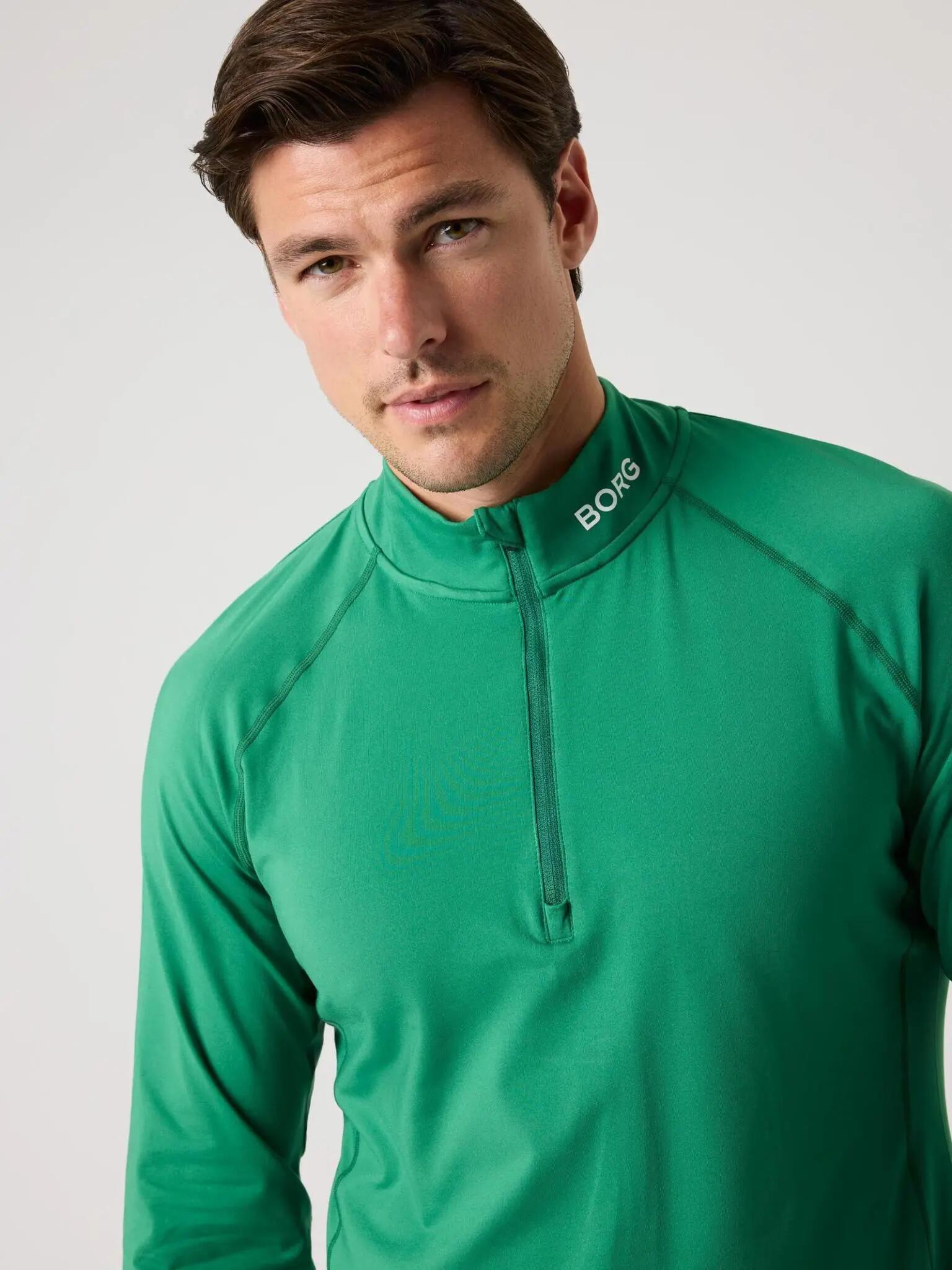 bjorn_borg BORG COURSE MIDLAYER HALF ZIP em poliéster reciclado 4/4