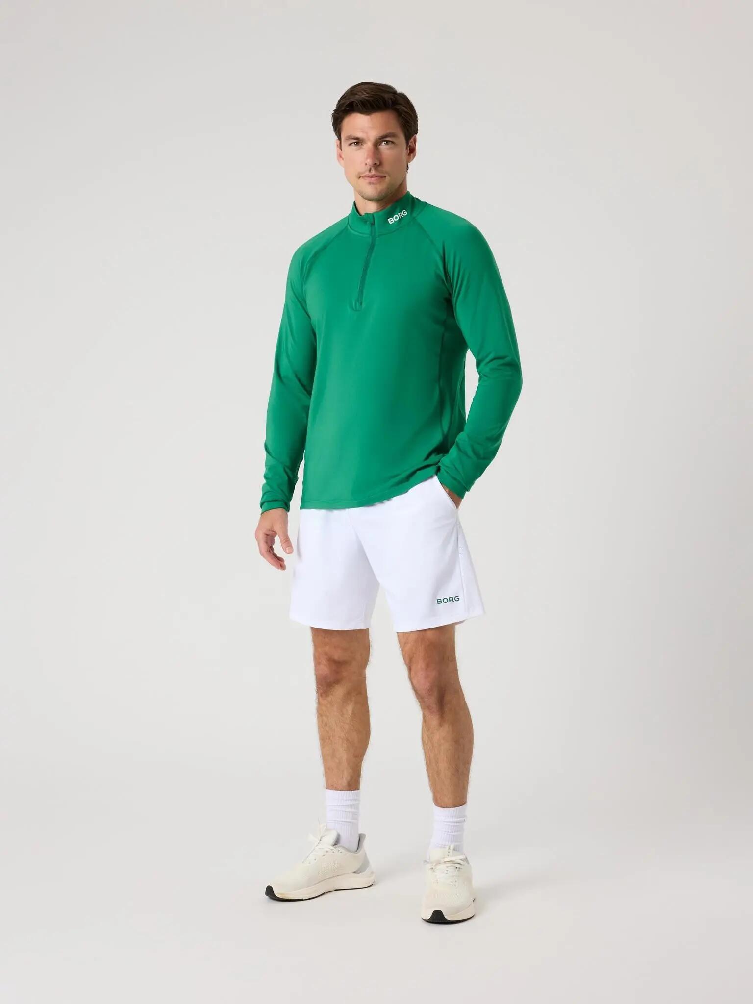 bjorn_borg BORG COURSE MIDLAYER HALF ZIP em poliéster reciclado 3/4