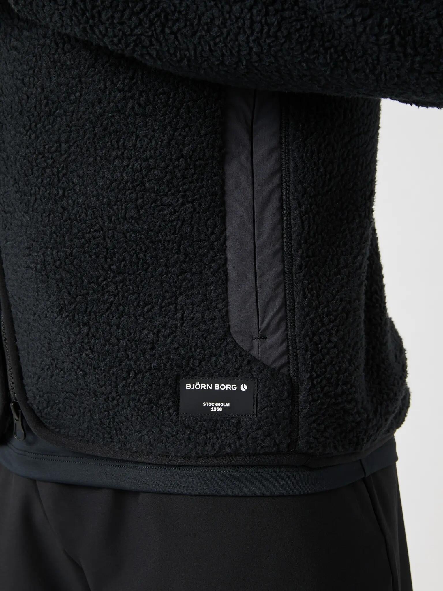 bjorn_borg CENTRE PILE JACKET schwarz 5/5