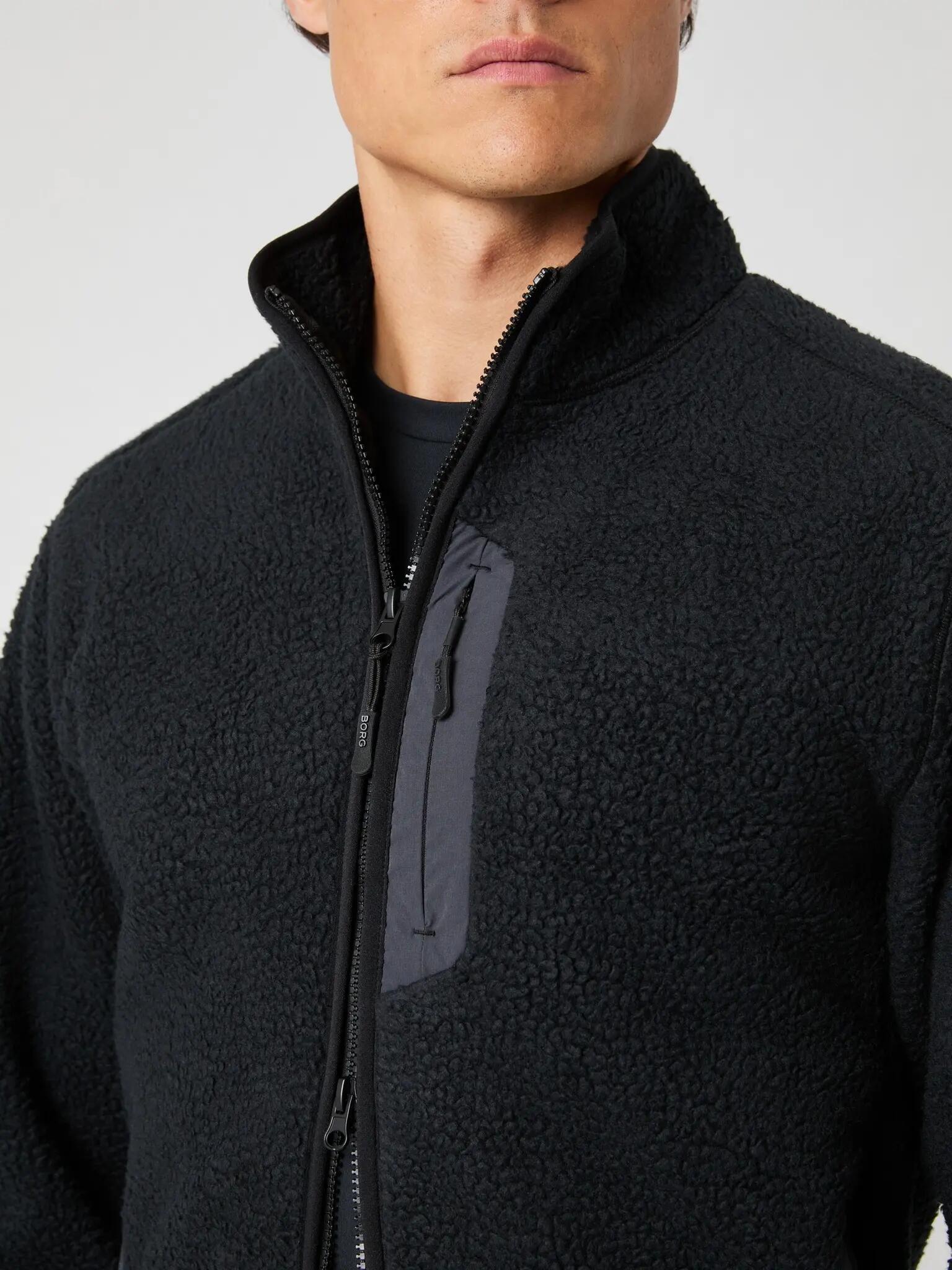 bjorn_borg CENTRE PILE JACKET schwarz 4/5