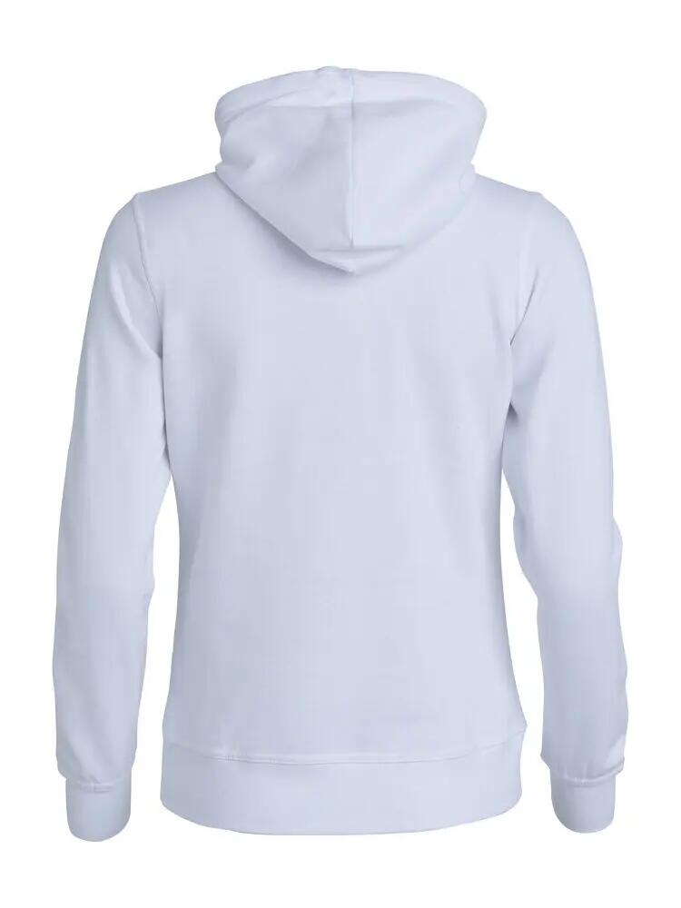 clique Basic Hoody Full Zip Women — sweat com capuz e fecho, branco 2/4
